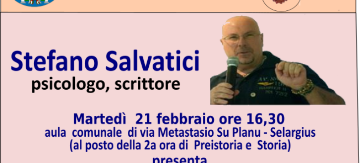 Martedì 21 febbraio 2023 incontro con Stefanio Salvatici