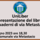 UniLiber: Mercoledì 7 giugno, presentazione del libro “I Quaderni di via Metastasio”