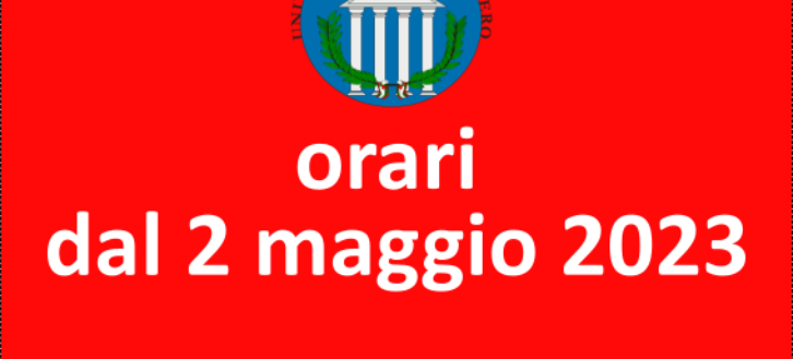 UniLiber: orari in vigore dal 2 maggio 2023