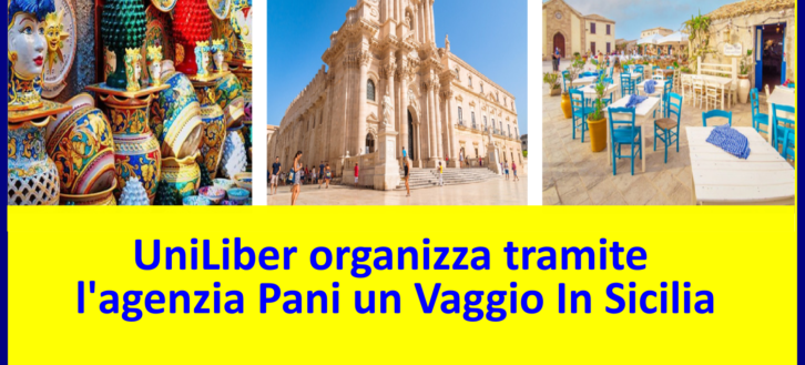 UniLiber: Viaggio in Sicilia dal 17 al 22 ottobre 2023