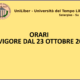 UniLiber: orari in vigore dal 23 ottobre 2023