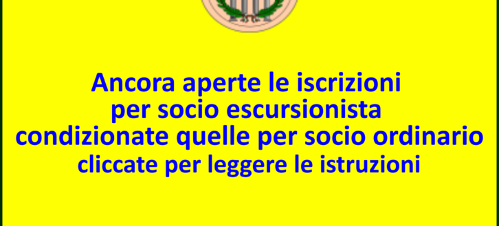 UniLiber| Ancora aperte le iscrizioni per soci escursionisti, condizionate quelle per soci ordinari