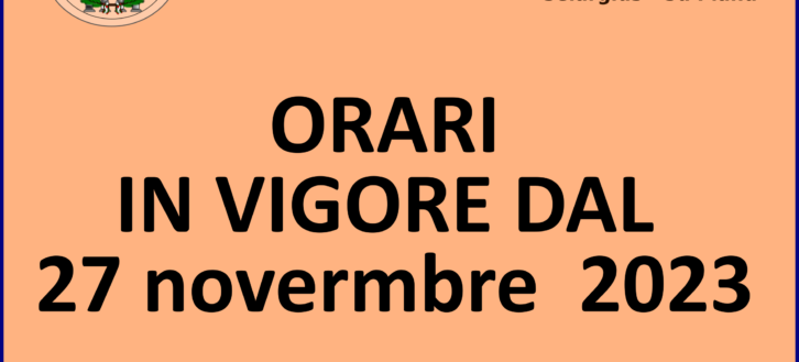 UniLiber: Orari lezioni dal 27 novembre 2023