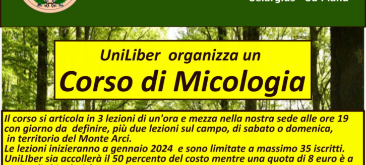 UniLiber: parte il corso di micologia