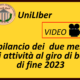 UniLiber: bilancio dopo due mesi al giro di boa di fine 2023