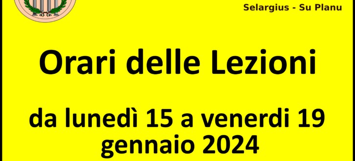 UniLIber: orario lezioni dal 15 al 19 gennaio 2024