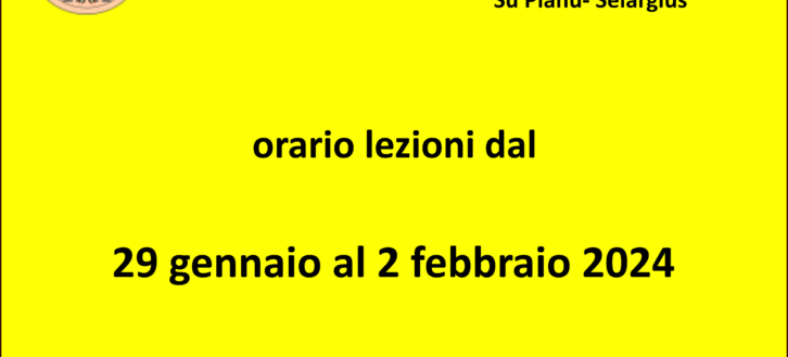 UNILIBER: ORARI DAL 29 GENNAIO AL 2 FEBBRAIO 2024