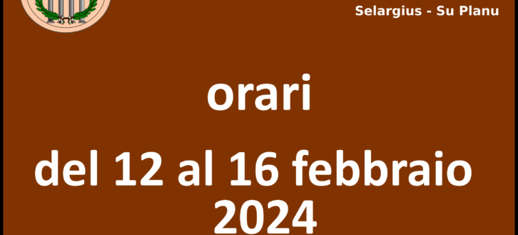 UniLiber: orari settimanali dal 12 al 16 febbraio 2024