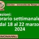 UniLiber Decimomannu: orario lezioni dal 18 al 22 marzo 2024