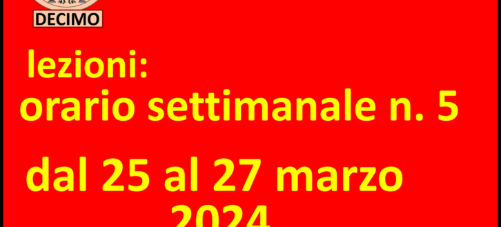 UniLiber Decimomannu: orari dal 25 marzo 2024