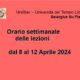 Orario lezioni dal 8 al 12 Aprile 2024