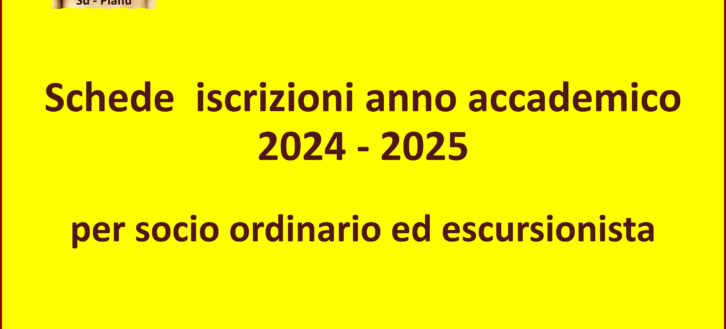 IniLiber, Su Planu: schede iscrizione anno accademico 2024/2025