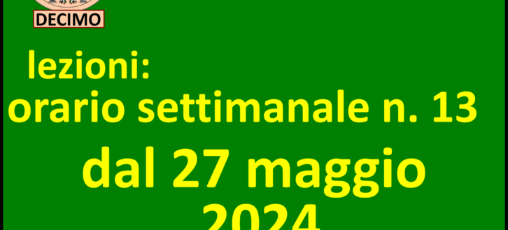 UniLiber, Decimomannu: orari lezioni dal 27 maggio 2024