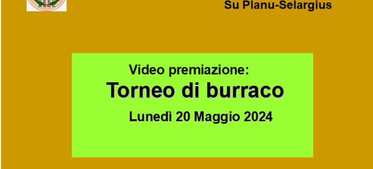 Video – Premiazione torneo di burraco