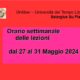 Orario lezioni dal 27 al 31 Maggio