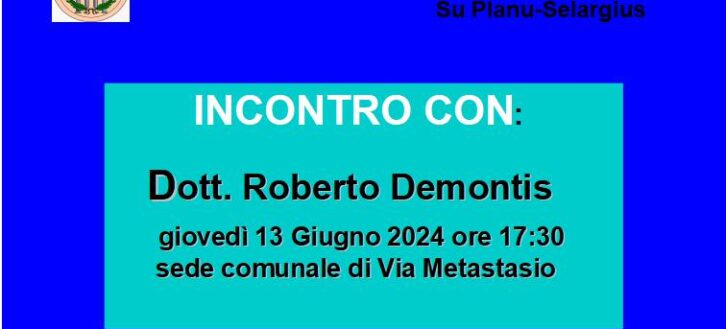 Incontro con: Dott. Roberto Demontis