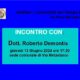 Incontro con: Dott. Roberto Demontis