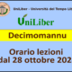 Decimomannu: orario lezioni dal 28 ottobre 2024