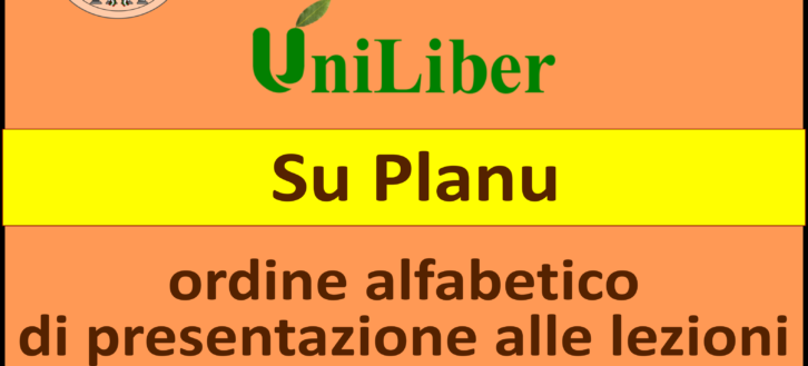 UniLiber: locandine ordine alfabetico per le frequenze delle  prime lezioni dal 21 ottobre 2024