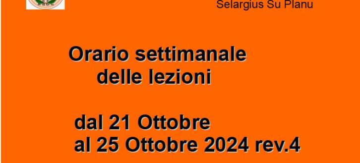 Orario lezioni dal 21 al 25 Ottobre rev.4