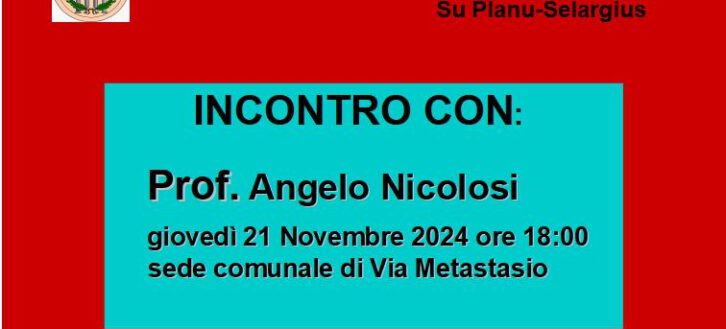 INCONTRO CON IL PROF. ANGELO NICOLOSI