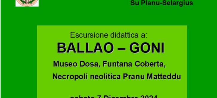 Escursione didattica a Ballao – Goni