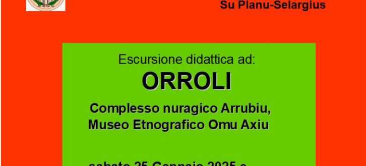 Escursione didattica ad Orroli 25 Gennaio 2025